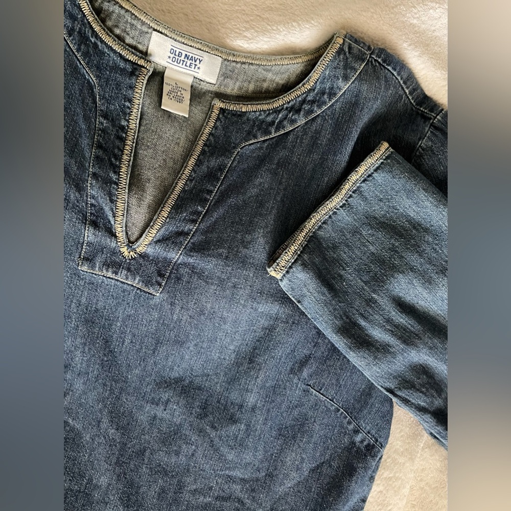 Old Navy Blue Jean Tunic (L)